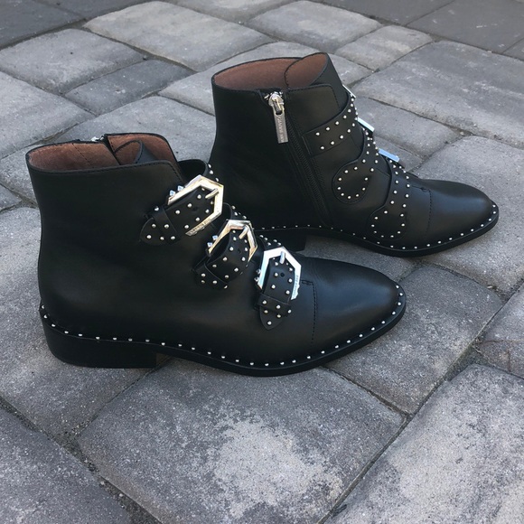 Gianni Bini Shoes - Gianni Bini Black Harleetwo studded boots NIB!!